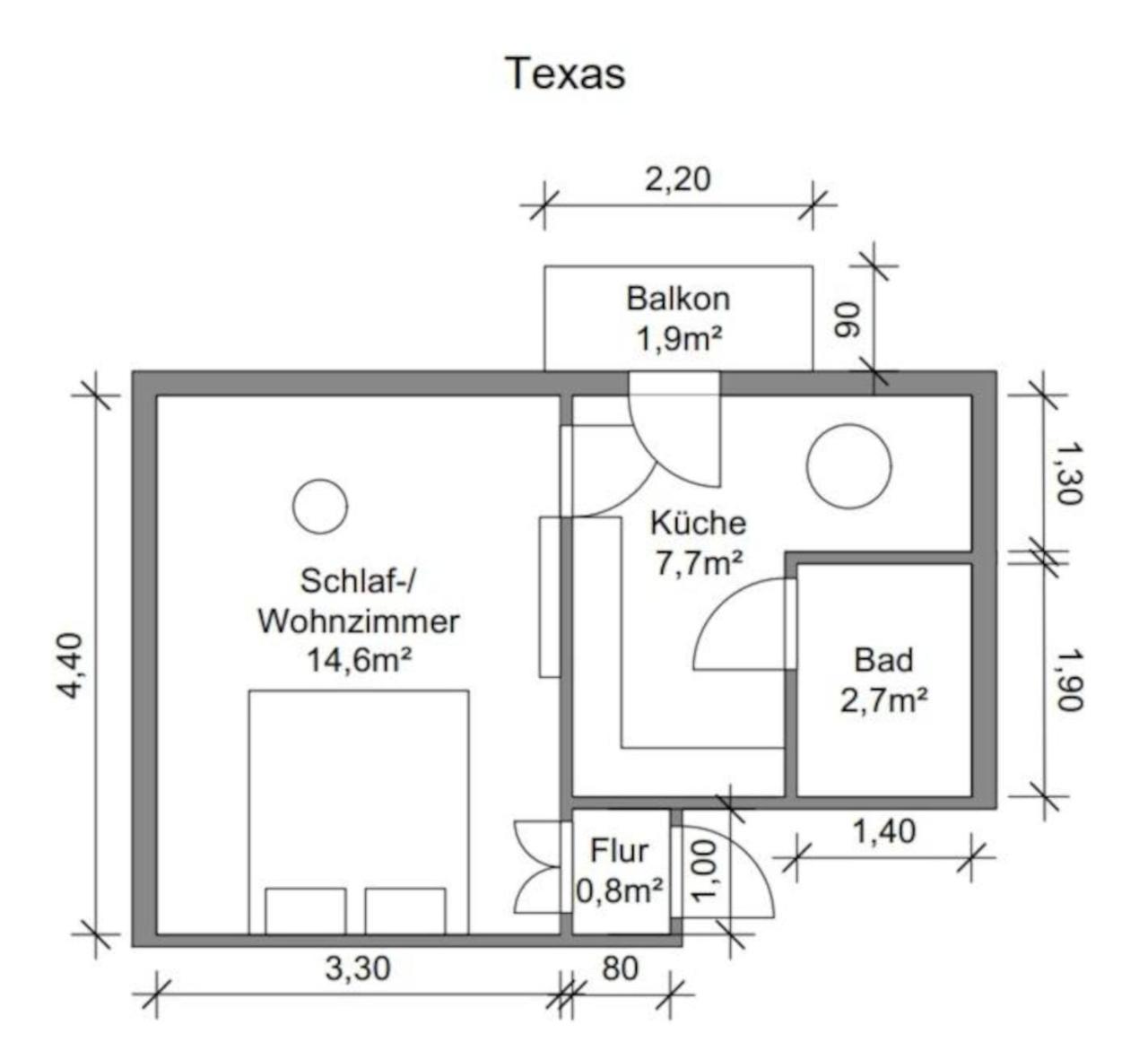 Little Hawaii & Texas Apartment บัดวิลดุงเงน ภายนอก รูปภาพ